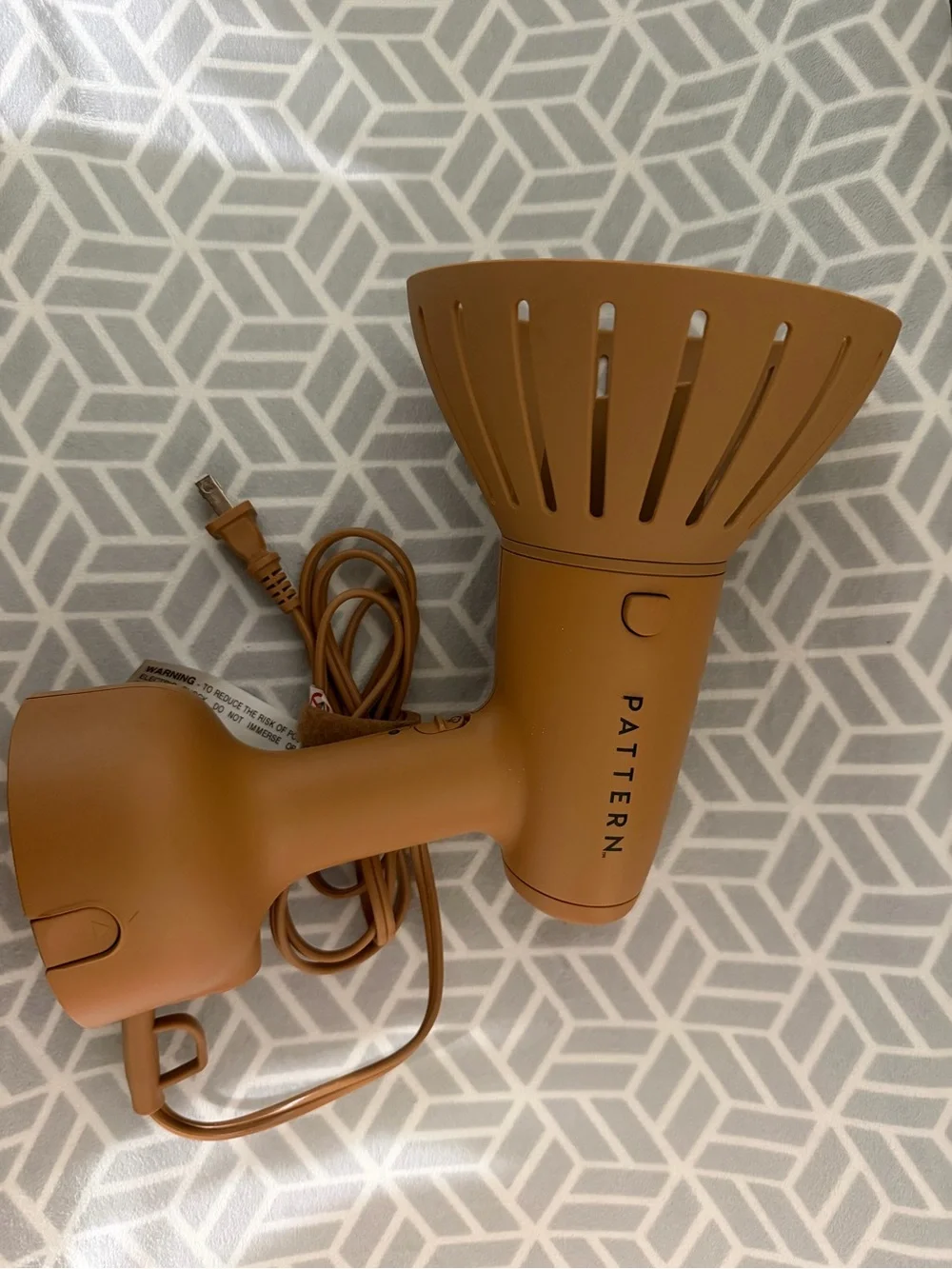 PATTERN Mini Hair Dryer in Rust Brown